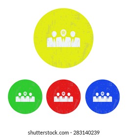 illustration of modern icon businessman