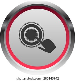 illustration of modern icon button