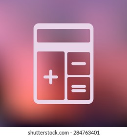 illustration of modern icon calculator