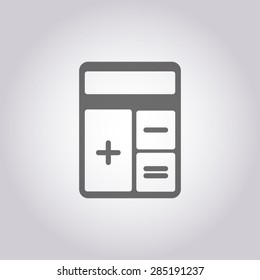 illustration of modern icon calculator