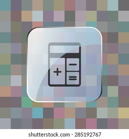 illustration of modern icon calculator