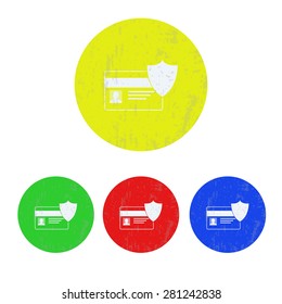 illustration of modern icon card