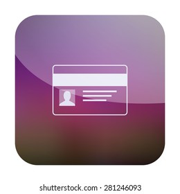 illustration of modern icon card