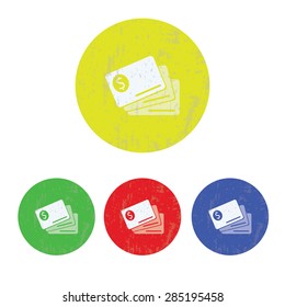 illustration of modern icon card