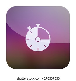 illustration of modern icon clock