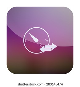 illustration of modern icon compass