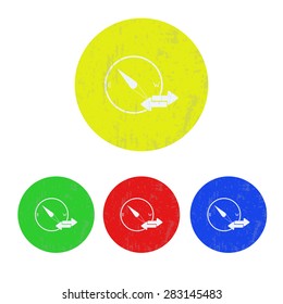 illustration of modern icon compass