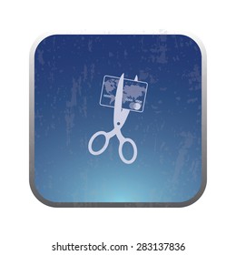 illustration of modern icon delete card
