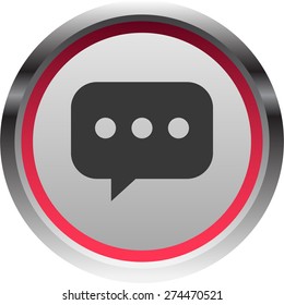 Illustration of modern icon dialog cloud
