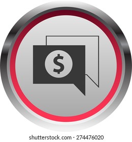 Illustration of modern icon dialog cloud