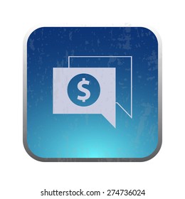 Illustration of modern icon dialog cloud