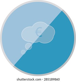 illustration of modern icon dialog cloud