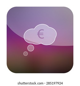 illustration of modern icon dialog cloud