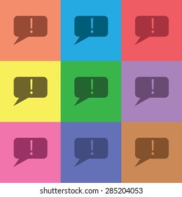 illustration of modern icon dialog cloud