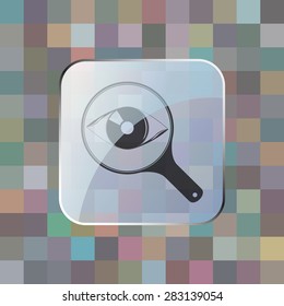 illustration of modern icon eye
