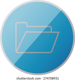 Illustration of modern icon folder