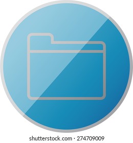 Illustration of modern icon folder