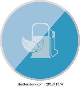 illustration of modern icon gas station