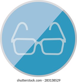 illustration of modern icon glasses