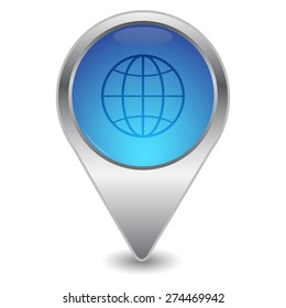 Illustration of modern icon internet