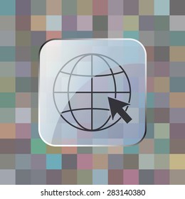 illustration of modern icon internet