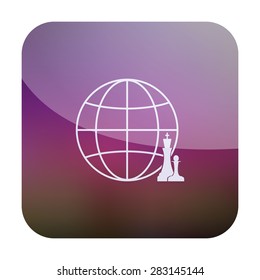illustration of modern icon internet