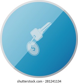 illustration of modern icon key
