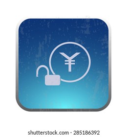 illustration of modern icon lock