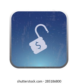 illustration of modern icon lock