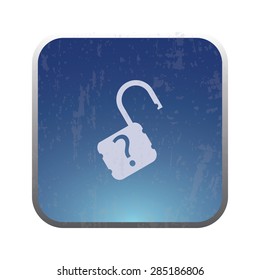 illustration of modern icon lock