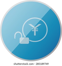 illustration of modern icon lock