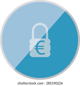illustration of modern icon lock