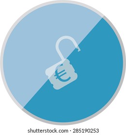 illustration of modern icon lock