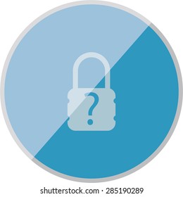 illustration of modern icon lock