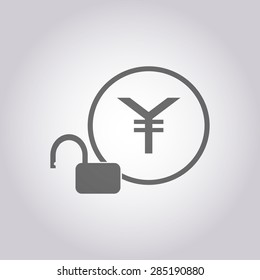 illustration of modern icon lock