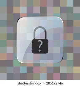 illustration of modern icon lock