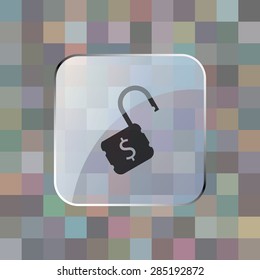 illustration of modern icon lock