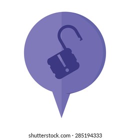 illustration of modern icon lock