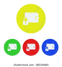 illustration of modern icon lock