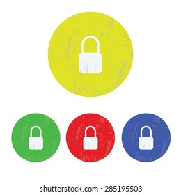 illustration of modern icon lock