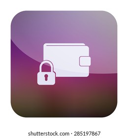 illustration of modern icon lock