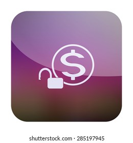 illustration of modern icon lock
