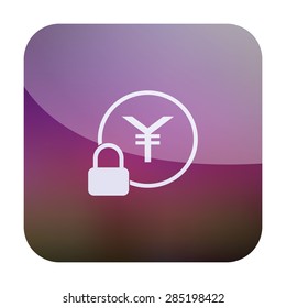 illustration of modern icon lock