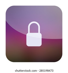 illustration of modern icon lock