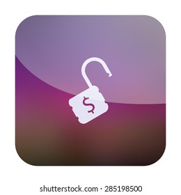illustration of modern icon lock