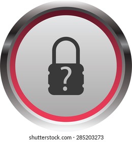 illustration of modern icon lock