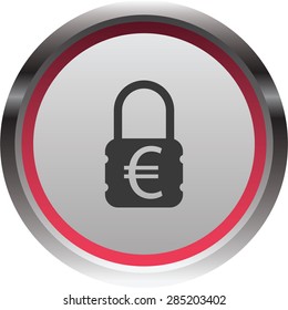 illustration of modern icon lock