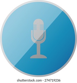Illustration of modern icon mic
