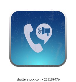 illustration of modern icon phone with cloud