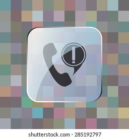 illustration of modern icon phone with cloud
